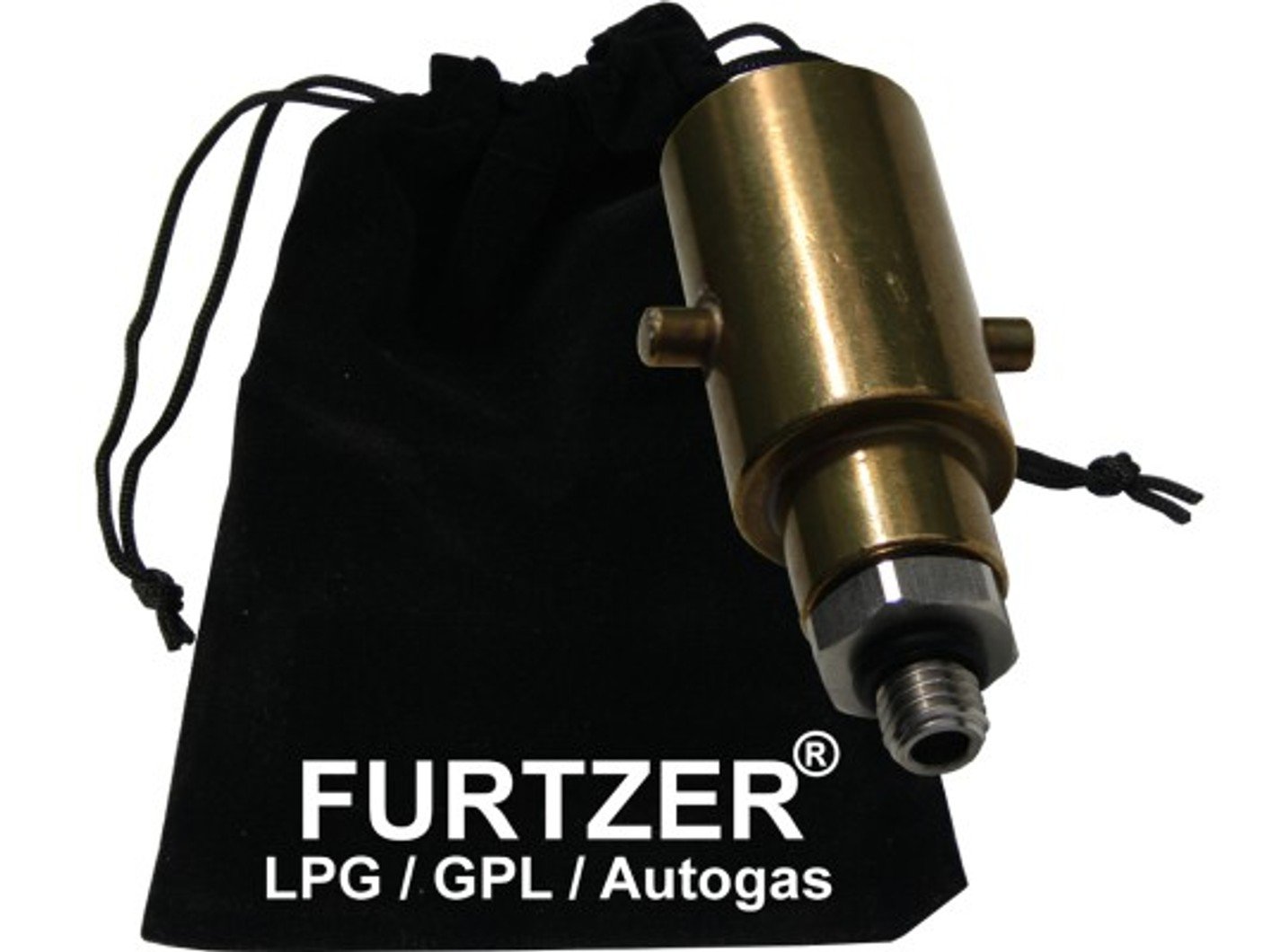 Furtzer LPG GPL Autogas Tankadapter M10 BAJONETT kurz mit Stahlanschluss Adapter mit Stoffbeutel, Premiumprodukt by von Furtzer