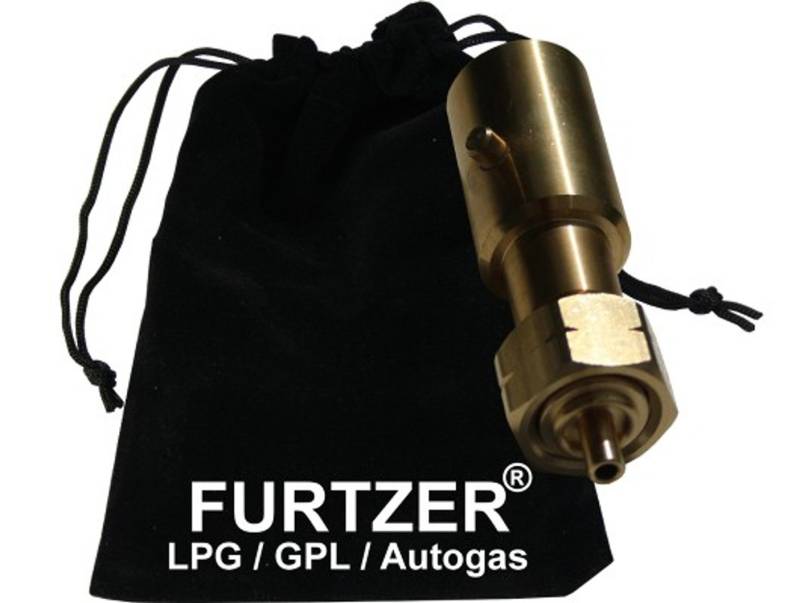 LPG GPL Autogas Tankadapter BAJONETT Gasflaschen Propangas lang Adapter mit Stoffbeutel by Furtzer® von Furtzer