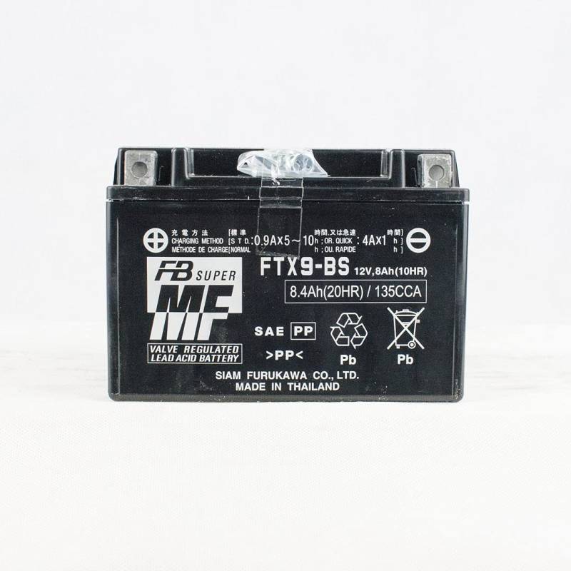 Motorradbatterie Furukawa FTX9-BS (YTX9-BS) - Wartungsfrei - 12 V 8 Ah - Maße: 150 x 87 x 105 mm kompatibel mit Yamaha XT E (3UW/3TB/4PT) 600 1990-2002 von Furukawa