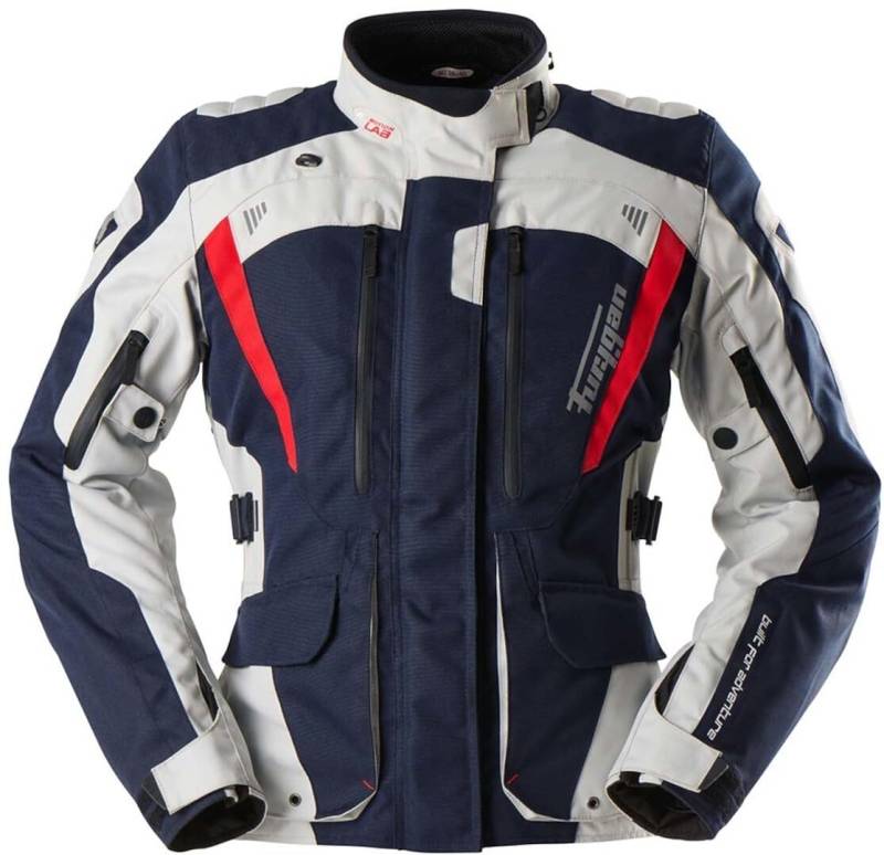 Furygan Apalaches Evo Damen Motorrad Textiljacke, blau/weiß/rot, M von Furygan