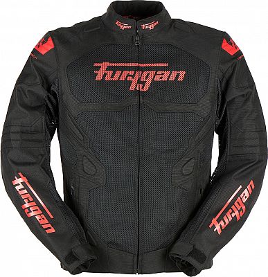 Furygan Atom Vented Evo, Textiljacke - Schwarz/Rot - 3XL von Furygan