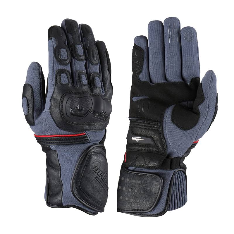 Furygan DIRT ROAD - Motorradhandschuhe Herren - Wasserdicht - Leder - Touchscreen - Touren und Adventure - Ganzjahr - Atmungsaktiv mit Thermofutter von Furygan