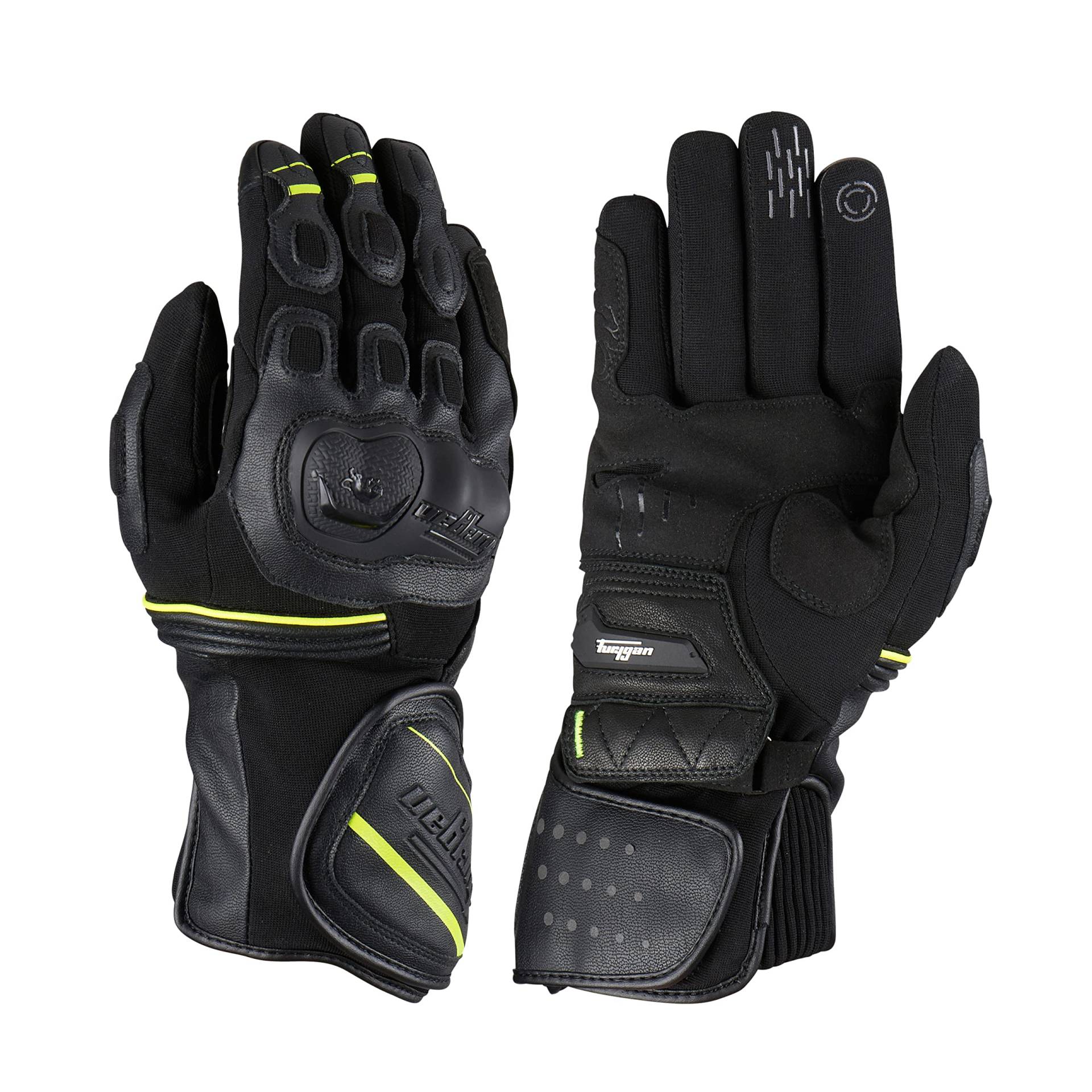 Furygan DIRT ROAD - Motorradhandschuhe Herren - Wasserdicht - Leder - Touchscreen - Touren und Adventure - Ganzjahr - Atmungsaktiv mit Thermofutter von Furygan