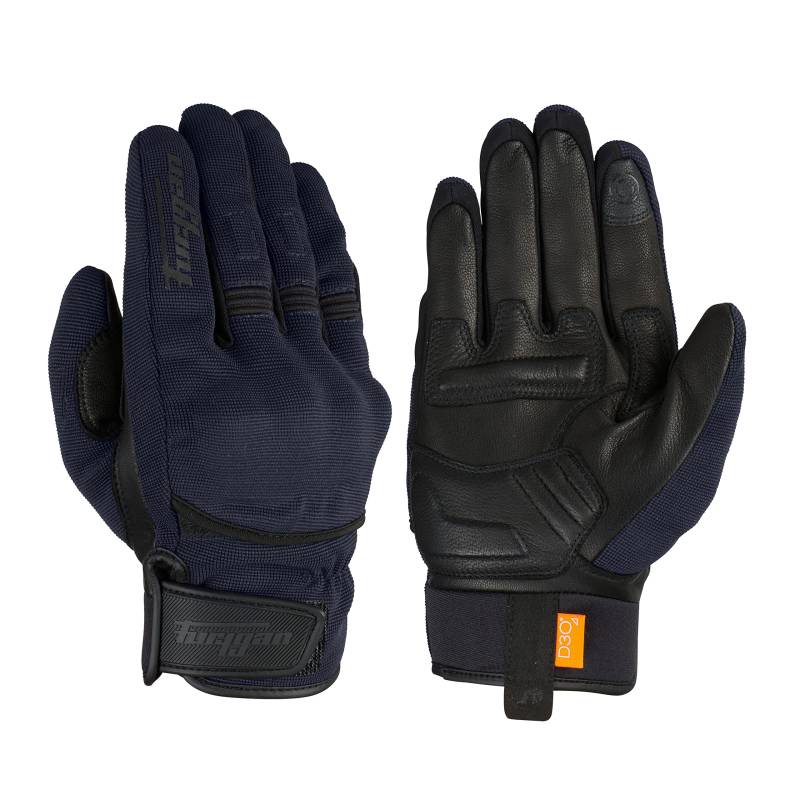 Furygan JET D3O - Motorradhandschuhe Herren – Sommerhandschuhe - Atmungsaktiv & leicht - D3O Aufprallschutz – Touchscreen, 3XL, Blau-schwarz von Furygan