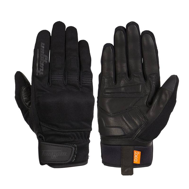 Furygan JET D3O - Motorradhandschuhe Herren – Sommerhandschuhe - Atmungsaktiv & leicht - D3O Aufprallschutz – Touchscreen, S EU, Schwarz von Furygan