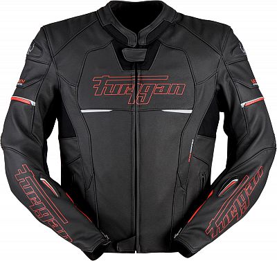 Furygan Nitros, Lederjacke - Schwarz/Rot - XXL von Furygan