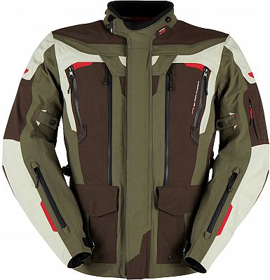 Furygan Voyager, Textiljacke wasserdicht - Hellgrau/Oliv/Braun - 3XL von Furygan