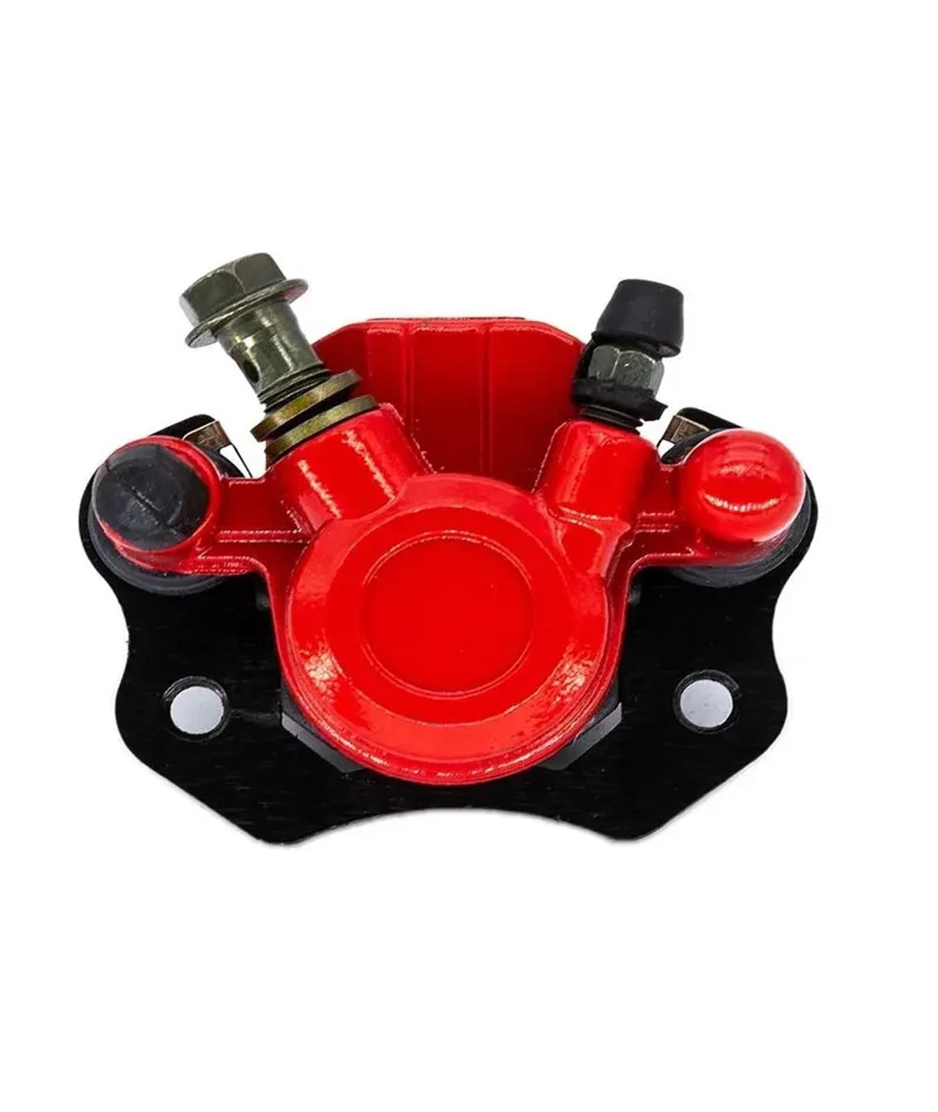 ATV-Scheibenbremsen hinten, Bremssättel, Klemme, untere Pumpe for 50 70 90 110 125 150 cc Quad-Hauptzylinder-Bremssattel(Left Red) von Futaoo