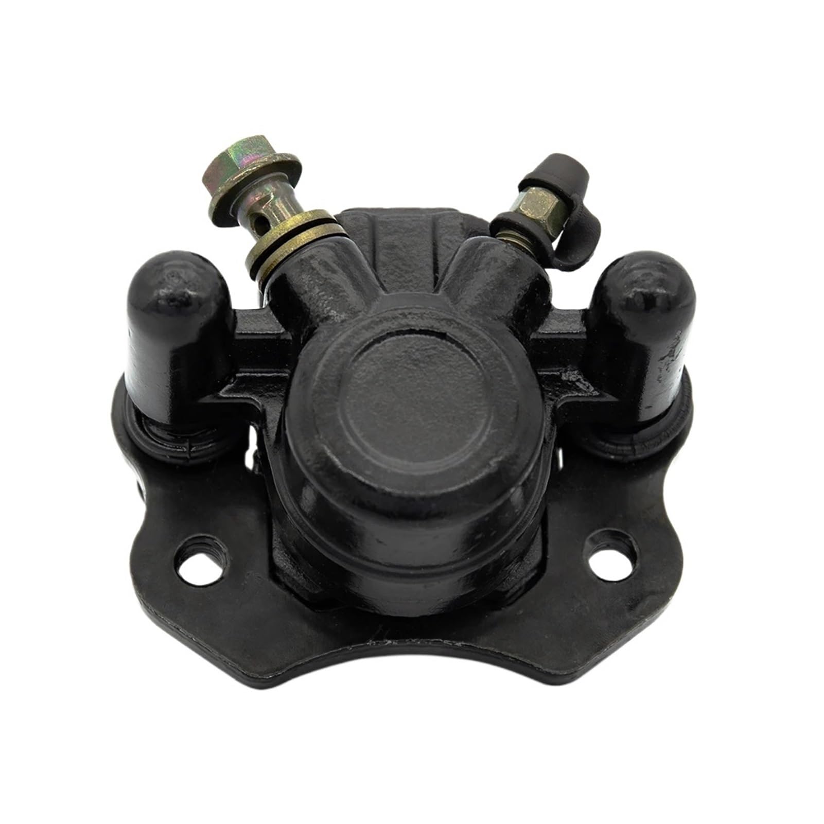 ATV-Scheibenbremsen hinten, Bremssättel, Klemme, untere Pumpe for 50 70 90 110 125 150 cc Quad-Hauptzylinder-Bremssattel(Left black) von Futaoo