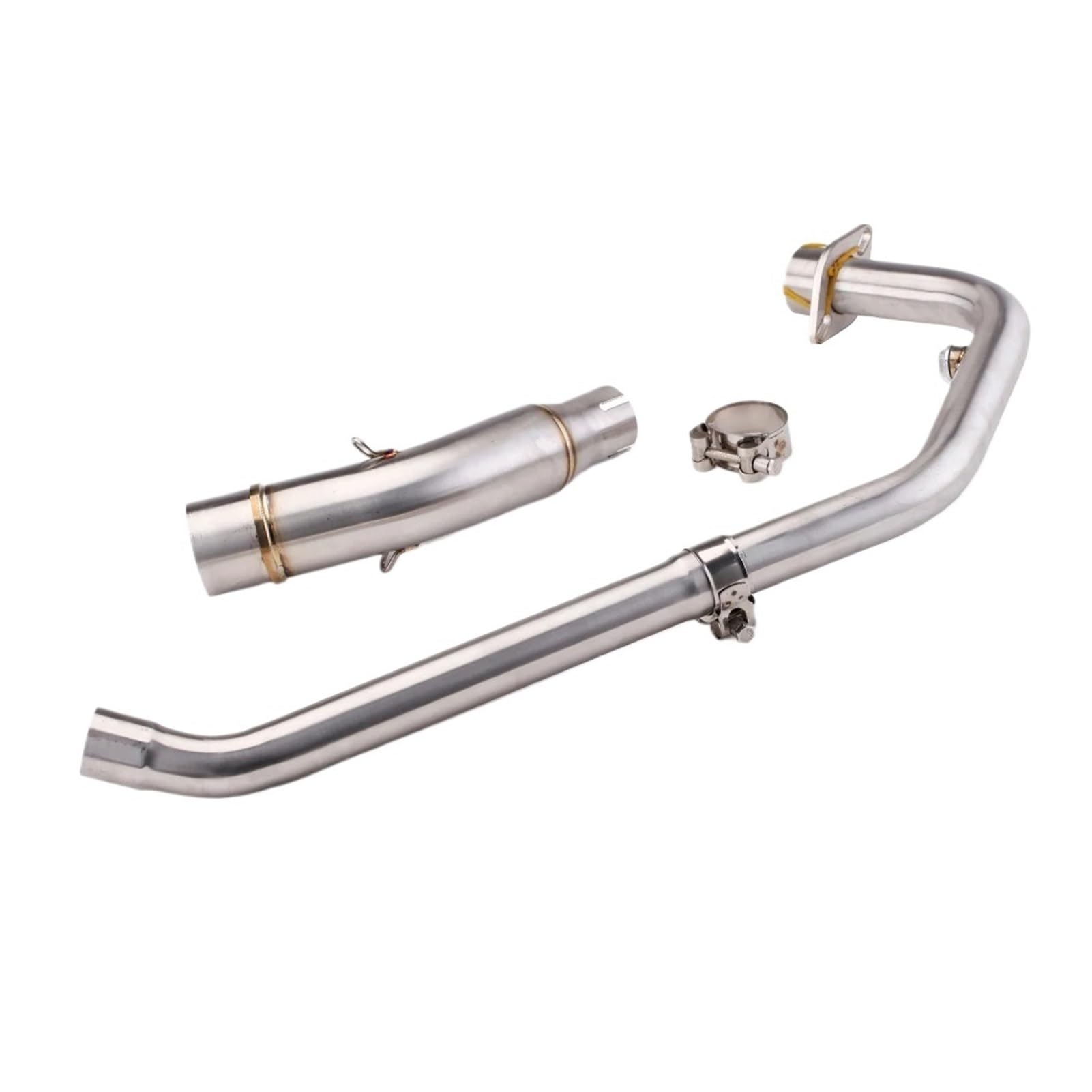 Motorrad-Auspuff Escape Modified Front Mid Link Pipe Connect 51 mm Auspuff-Schalldämpfer Slip-on for CBR150 CBR150R 2010–2021(TYPE-A) von Futaoo