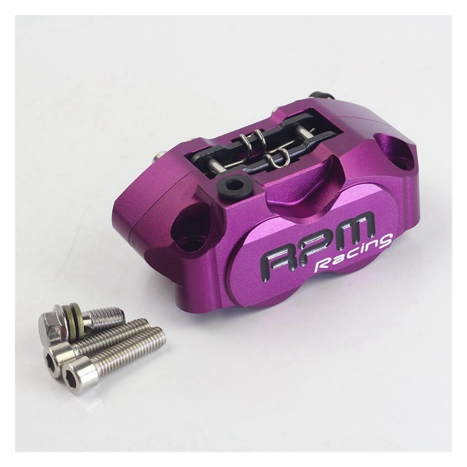 Motorrad-Bremssättel 82 mm mit Y-Halterungsadapter for 220 mm-Scheiben. Nachrüstteile(Purple) von Futaoo