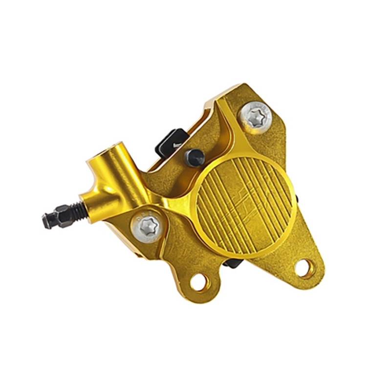 Motorrad-Bremssattel, 2 Kolben, 32 x 20 mm, geschmiedete CNC-Bremspumpe, Bremsscheiben-Bremssattel-Bremspumpe(Gold) von Futaoo