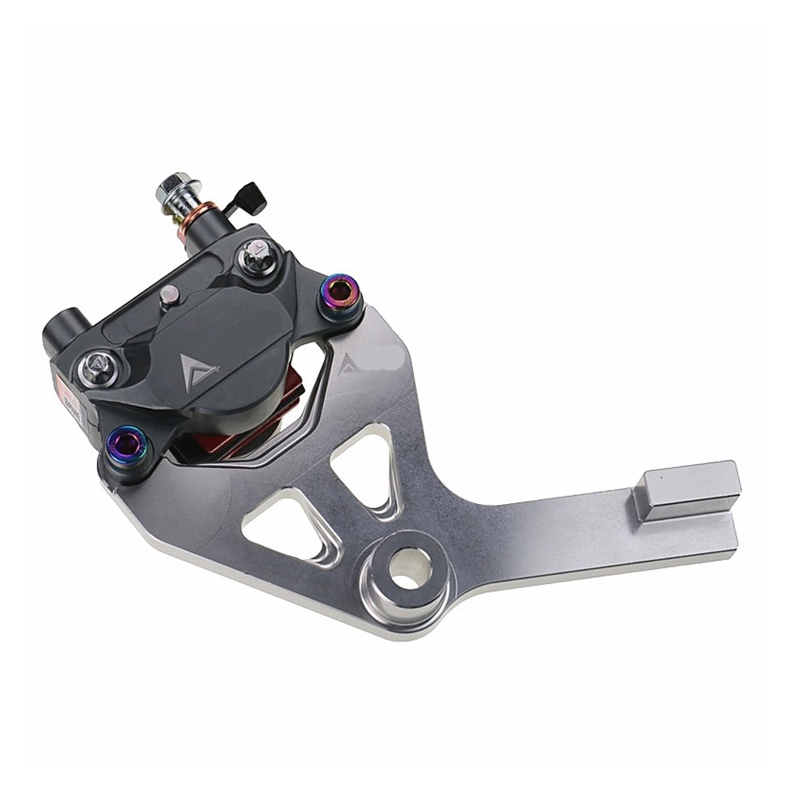 Motorrad-Hinterrad-Bremssattelhalterung, Adapter, Unterstützung for Bremsscheibe, 220 mm, kompatibel mit Msx125 Grom (NICHT ABS), Jahr 2013–2017(Caliper and Bracket) von Futaoo