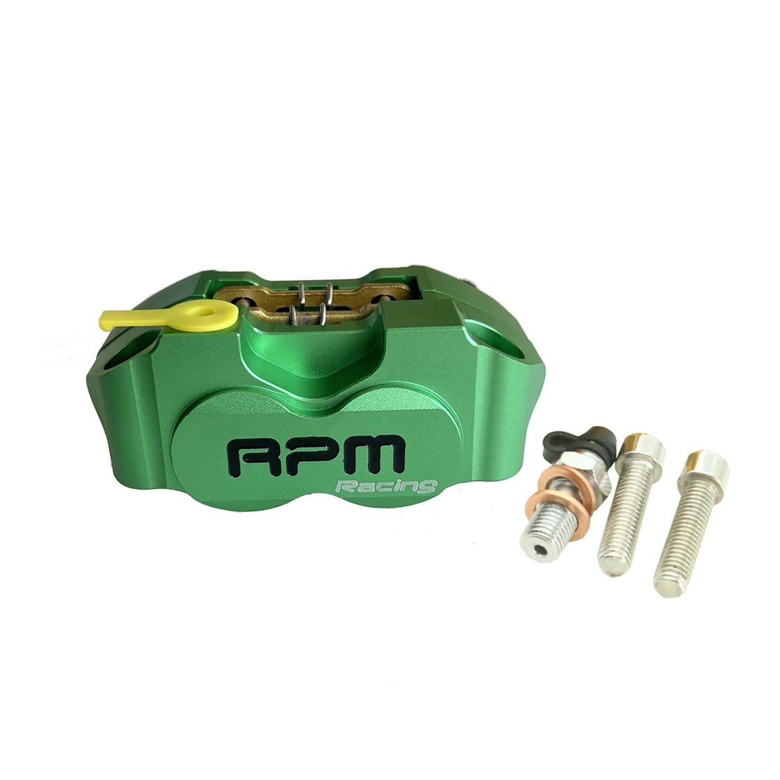 Motorrad Modifikation Elektrische Motorrad Vier Kolben Bremssättel Pumpe RPM 200 220 for WISP RSZ Turtle King Kleine Strahlung(Green) von Futaoo