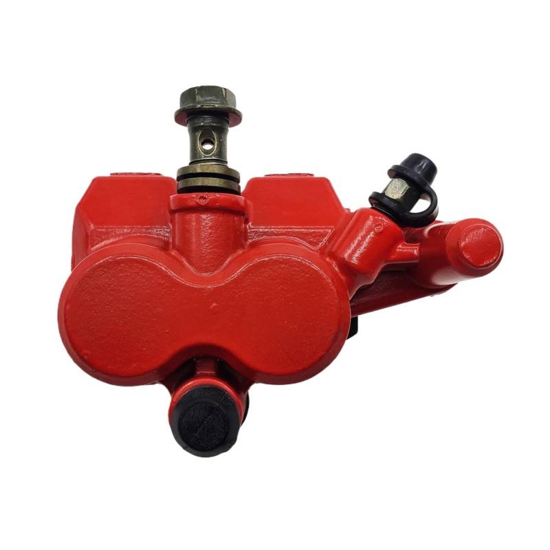 Motorrad Vorne und Hinten Disc Bremssattel for 125cc 150cc 200cc 250cc Quad ATV Dirt Bike Go Kart GY6 Elektrische roller Universal(Red) von Futaoo