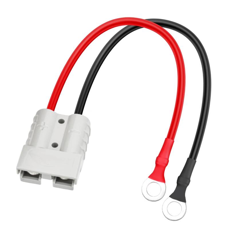 Futuhada 50A 600V Batterieanschluss Stecker mit O-Ring, Batterieanschlusskabel 10AWG 50cm Kabel Ladestecker für Gabelstapler, Akku Steckverbinder Schnellanschluss Stecker für Auto Boot Solaranlagen von Futuhada