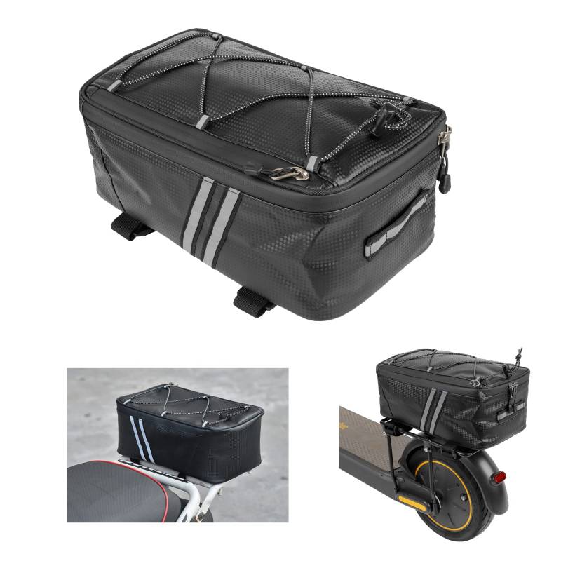 Fututech 8 l wasserdichte Tasche für Xiaomi M365 Pro Pro2 Mi3 Mi4 für Segway Ninebot Max G30 F E Series Tasche für Fahrräder Motorrad Elektroroller Storage Bag von Fututech