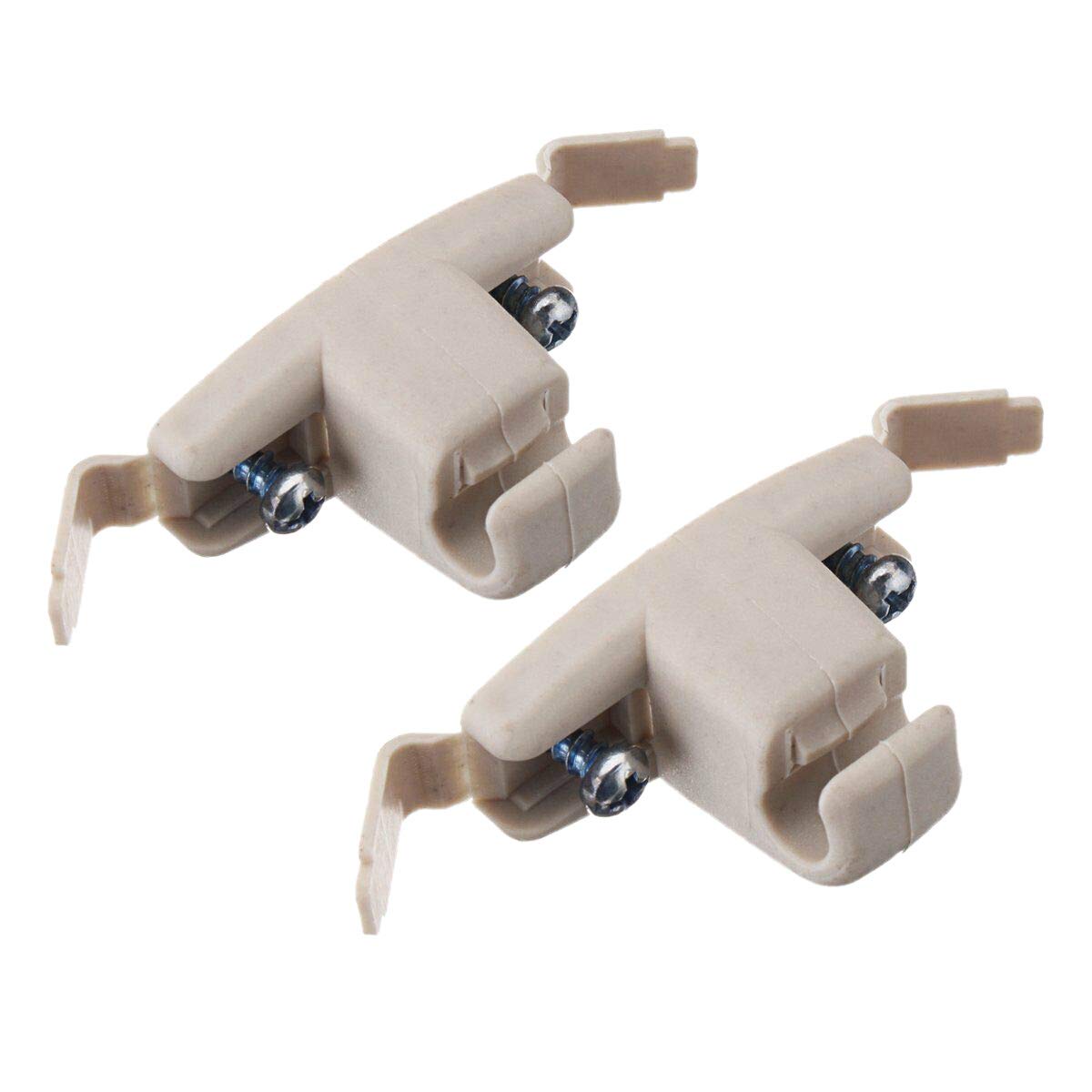 Fvoagaou 2X Beige Sonnen Blende Clip Halter Halterung 51168243575 für E46 3 Series 325 M3 von Fvoagaou