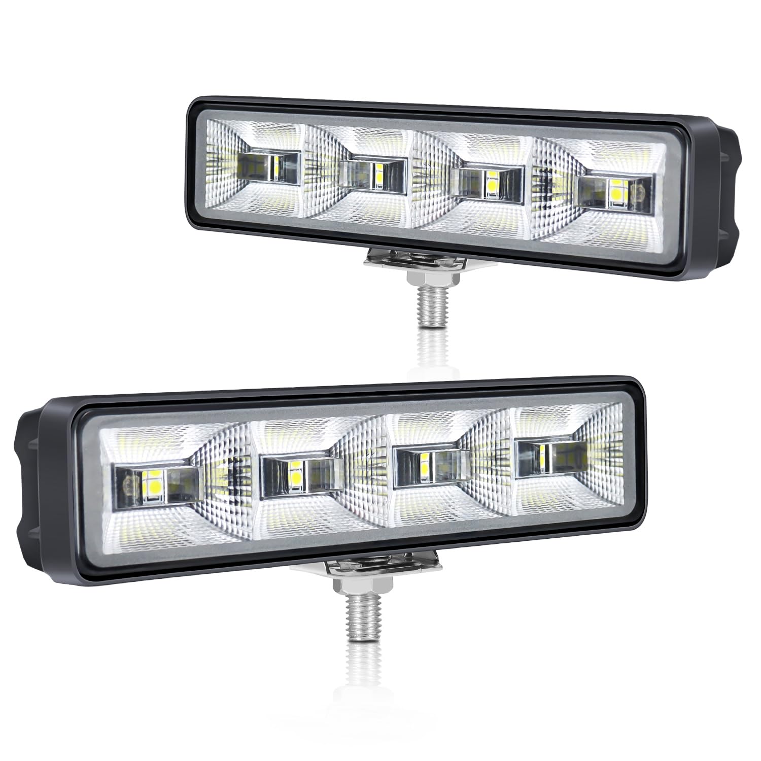 Fxlpower 2 Stück 25W LED Flutlicht Rückfahrscheinwerfer 9-80V Zusatzscheinwerfer, IP65 Offroad led Arbeitsscheinwerfer für Auto, Trittstufen eines LKWs, Pickup,Traktor, 4x4, ATV, Motorräder von Fxlpower