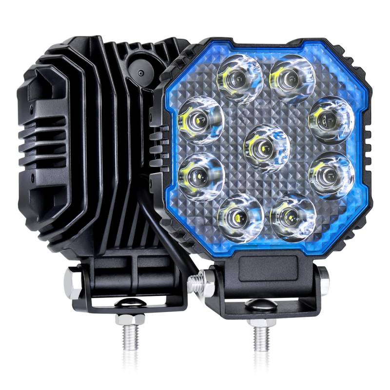 Fxlpower Superhell 25W LED Arbeitsscheinwerfer 12-24 volt Zusatzscheinwerfer, IP67 Offroad LED Scheinwerfer, Rückfahrscheinwerfer für Geländewagen, Lkw, Traktor, Bagger, Wohnmobil, SUV von Fxlpower