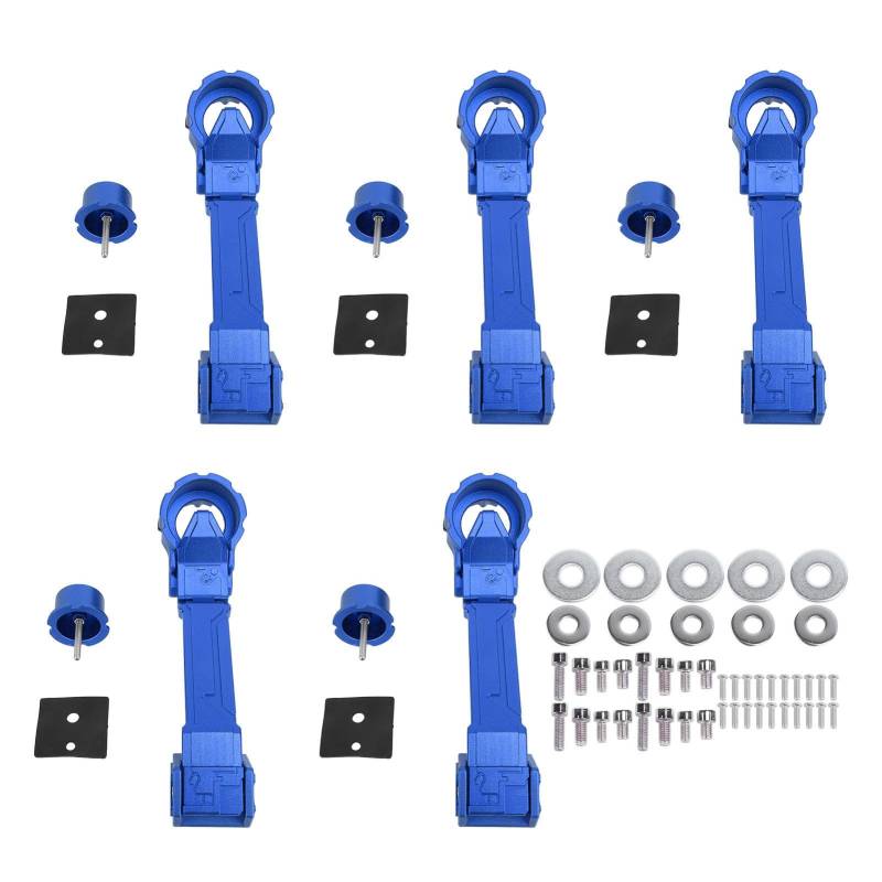 5 PCs Car Exterior Mechanical Door Griffs Kit für JK 2007-2017 (BLUE) von Fydun