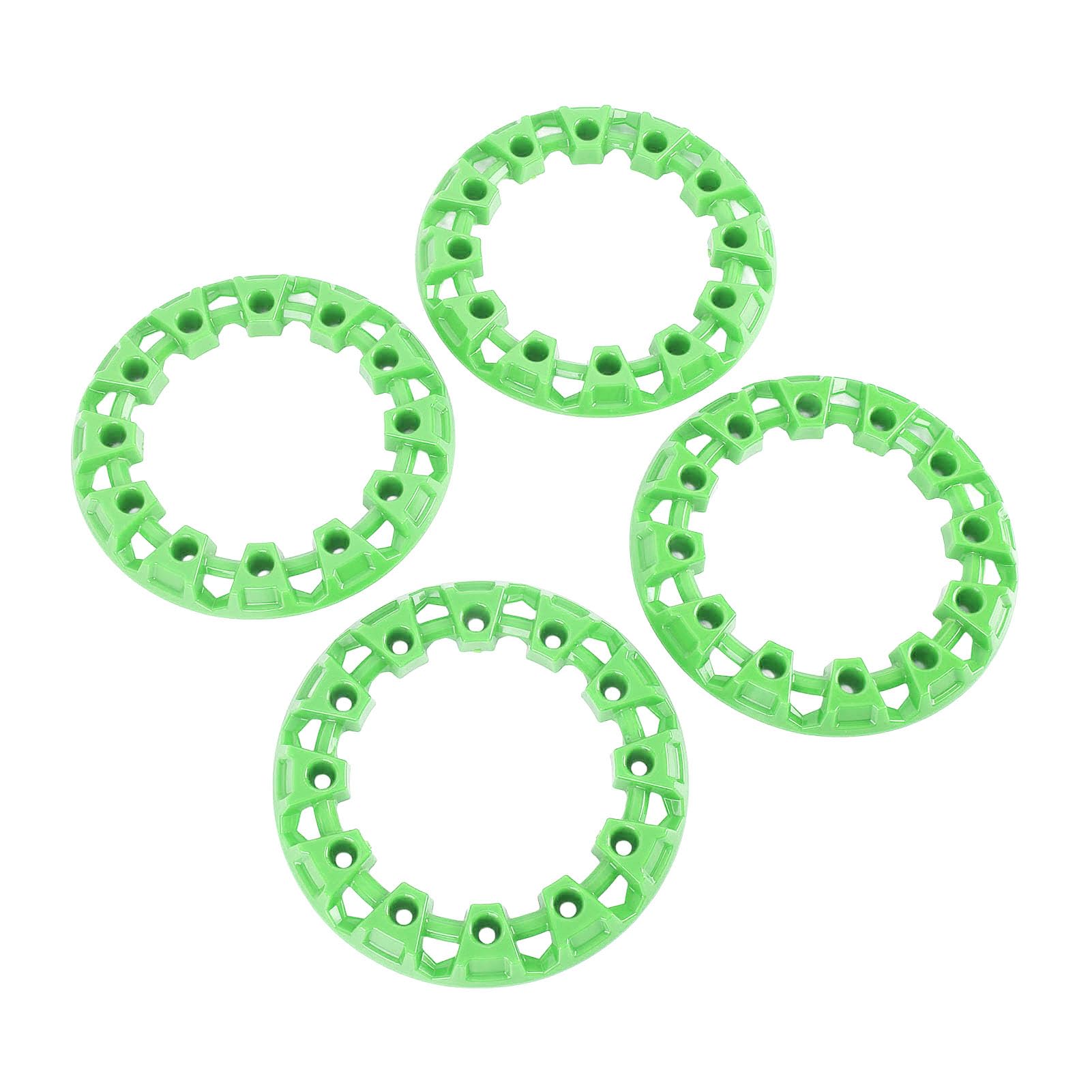 6 Zoll ATV Wheel Tric Hub -Schutzdekor Kunststoffreifen Verbessert das Aussehen für Go Kart ATV Universal (Green) von Fydun