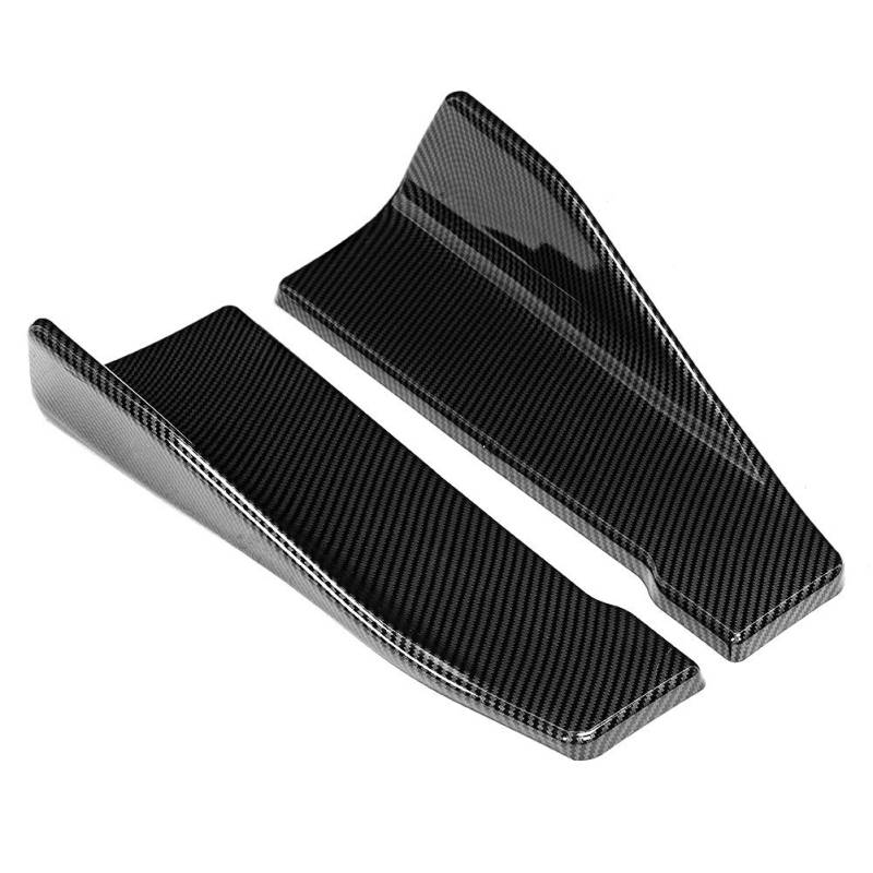 Auto Seitenschweller, Fydun 35cm Kohlefaser für Automobile Universal Side Skirt Splitter/Heckstoßstange Lip Splitter Winglet Schürzen Dekoration Zubehör von Fydun