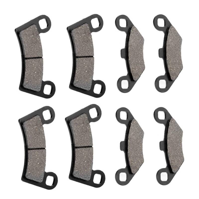 Bremsbeläge, Fydun 8st Iron Brake Pads Vorder und Hinterrad Bremsbeläge für RZR 800 570 2008-2015 von Fydun