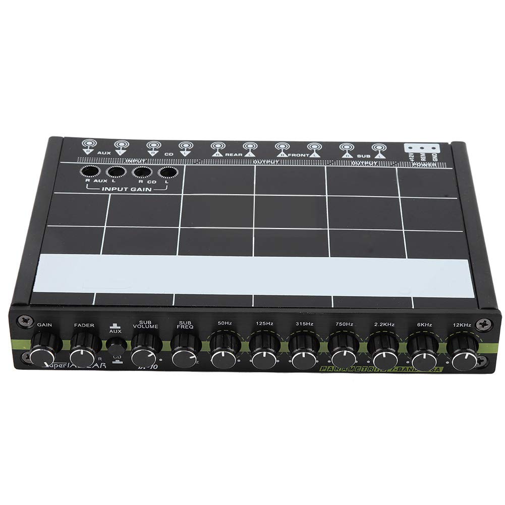 Car Audio Equalizer, Fydun 1 Stücke Auto Audio Stereo EQ Equalizer mit 7 Band von Fydun