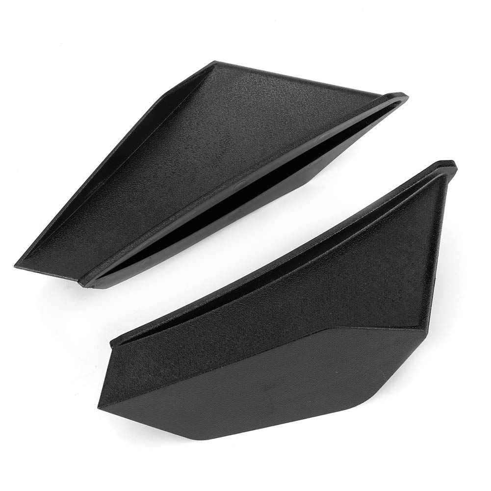 Motorrad Verkleidungs Winglets, Fydun 1 Paar Fester Flügel Universal Motorrad Winglet Aerodynamic Wing Kit(Schwarz) von Fydun