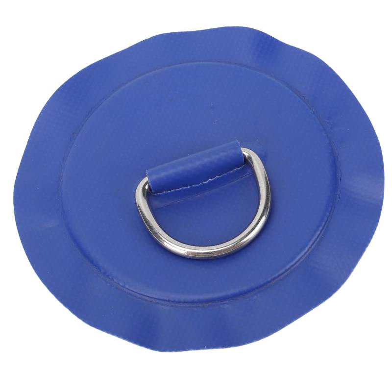 Fydun Runder D-Ring-Patch, Multifunktionales PVC-Edelstahl-Boot-D-Ring-Pad, Schlauchboot, Kajak, Beiboot-Zubehör (Himmelblau) von Fydun