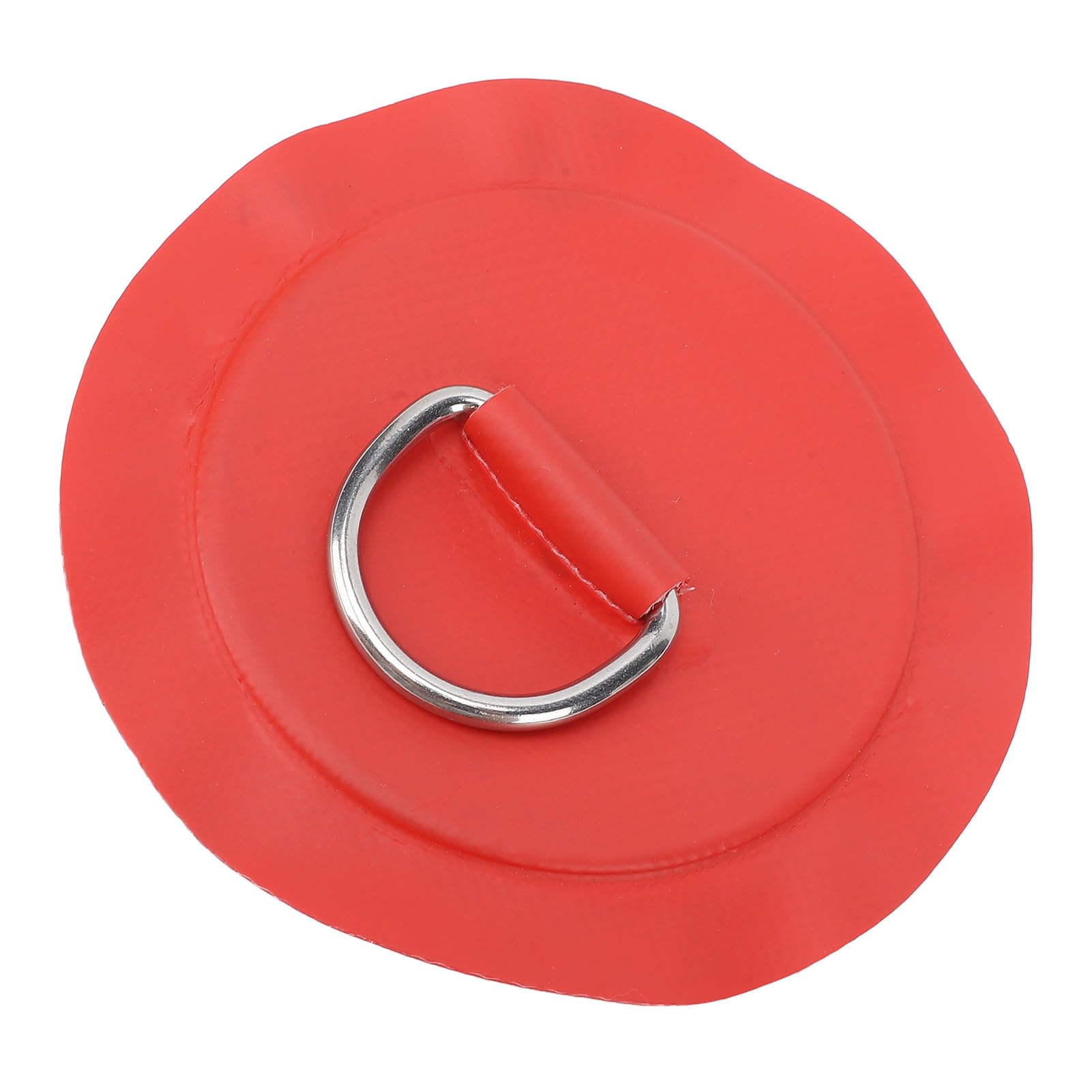 Fydun Runder D-Ring-Patch, Multifunktionales PVC-Edelstahl-Boot-D-Ring-Pad, Schlauchboot, Kajak, Beiboot-Zubehör (Rot) von Fydun