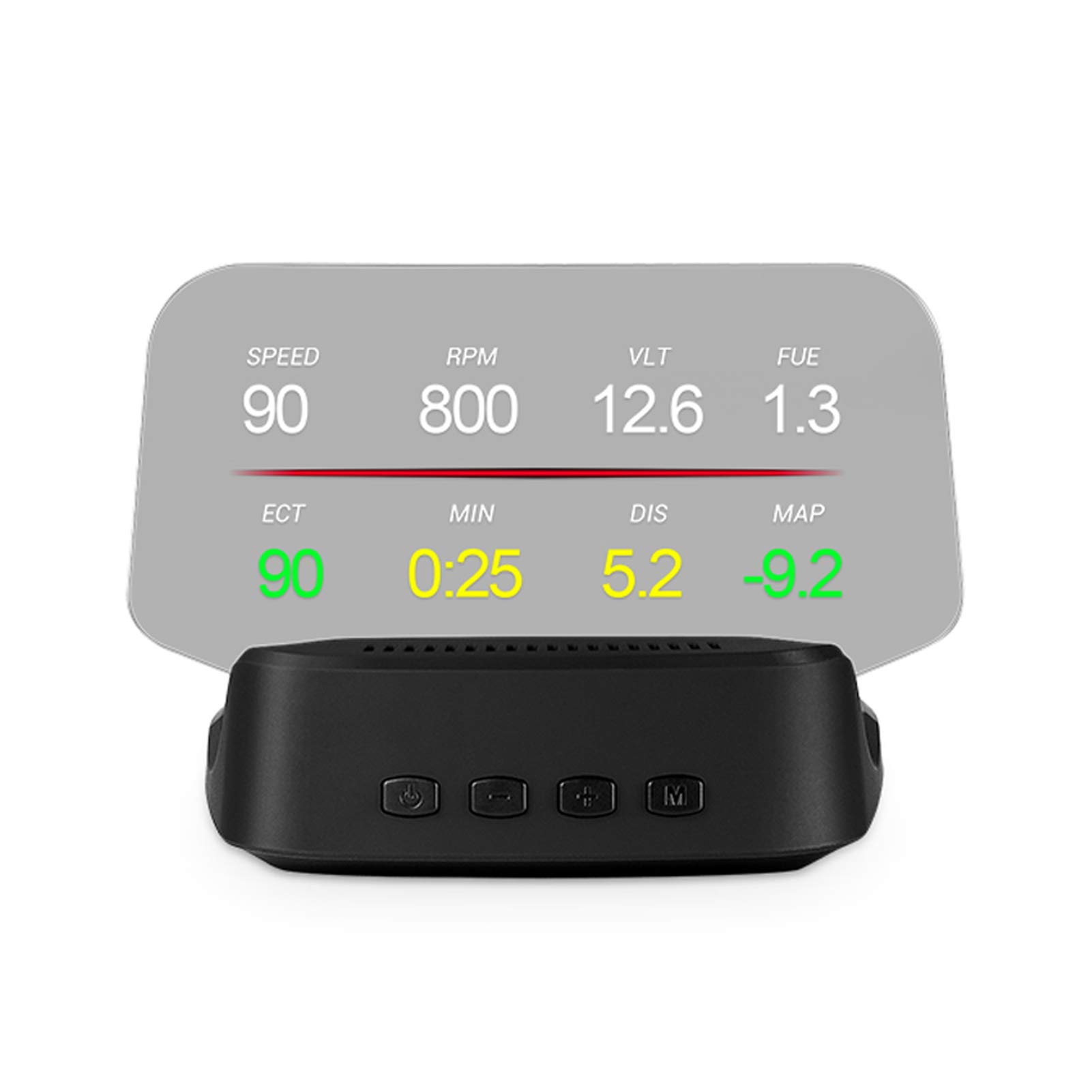 Head up Display, Fydun Auto-OBD2 + Navigationssystem HUD Head-up-Display Digitaler Autogeschwindigkeitsprojektor Universal Multifunction von Fydun