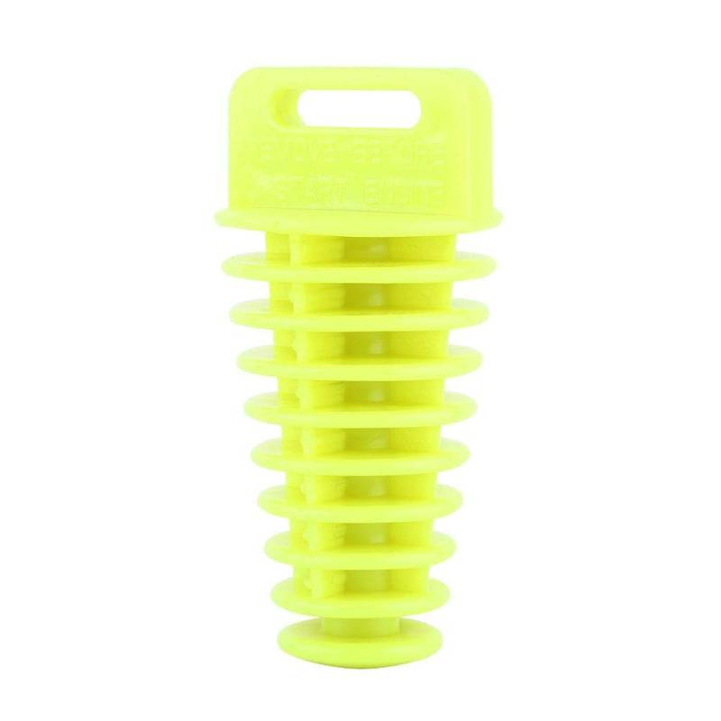 Motorrad Auspuffstopfen, Fydun Gummi Auspuff Schalldämpfer Auspuffstopfen für Motorrad ATV QUAD 2 4-Takt Schalldämpfer Pipe Bung Wash Plug(Fluoreszierendes Gelb) von Fydun