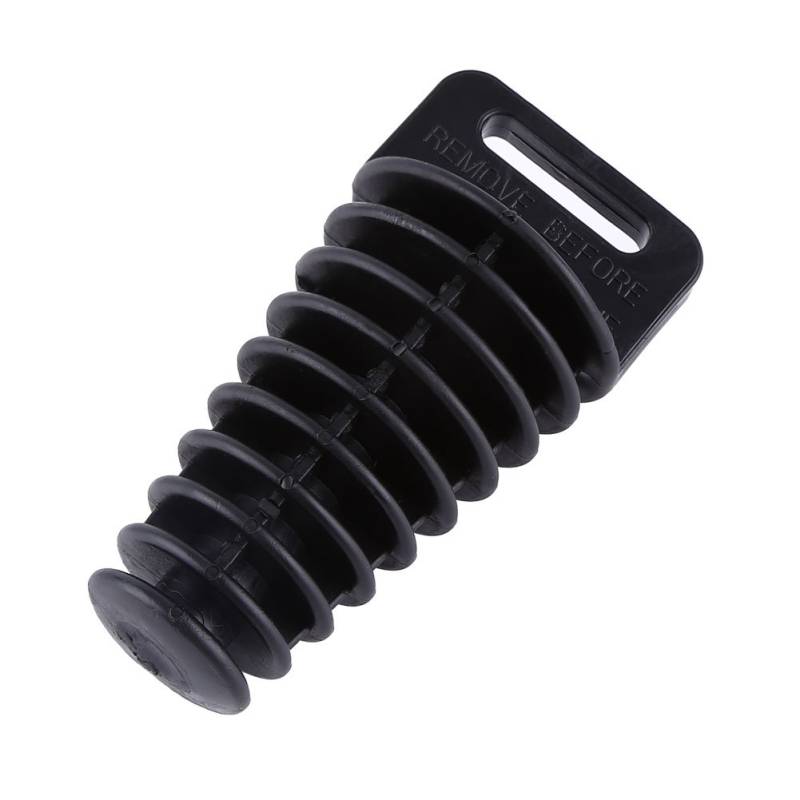 Motorrad Auspuffstopfen, Fydun Gummi Auspuff Schalldämpfer Auspuffstopfen für Motorrad ATV QUAD 2 4-Takt Schalldämpfer Pipe Bung Wash Plug(Schwarz) von Fydun