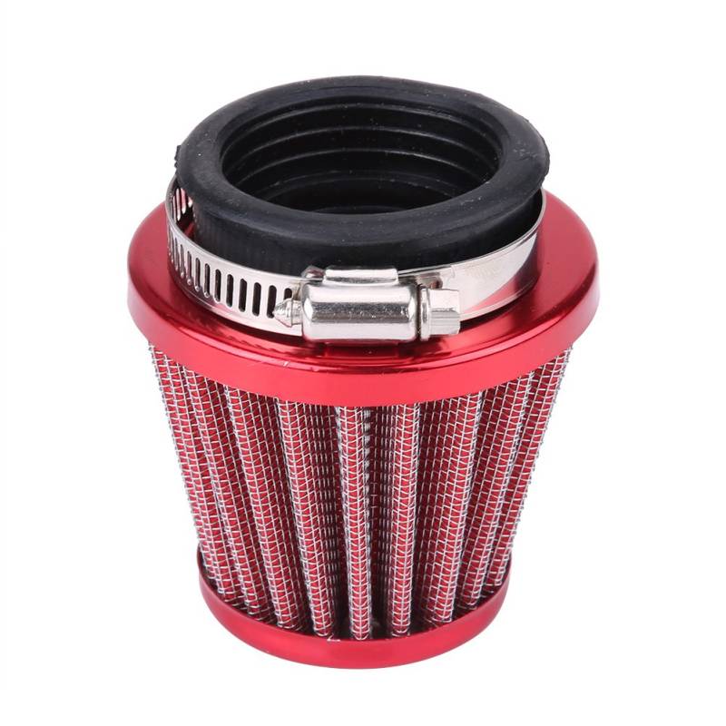 Motorrad Luftfilter, Fydun 44mm Luftansaugfilter Ersatz für Gy6 ATV Quad 4 Wheeler Go Kart Roller Moped (Rot) von Fydun