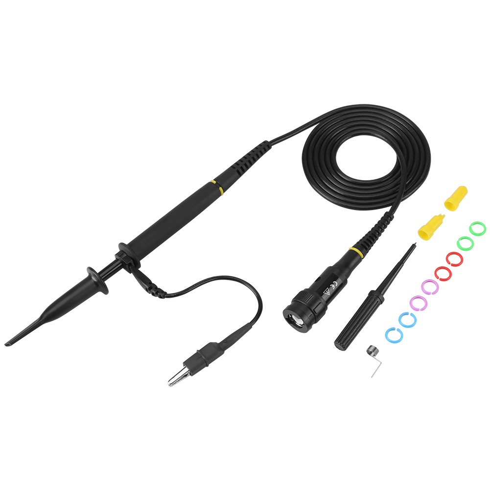 Oszilloskop Probe Kit, Fydun 1 Stück Oszilloskop Sonde Tastköpfe P4060 1: 100 Hochspannung 2000 V 60 MHz Hochpräziser Oszilloskop Clip Probes von Fydun