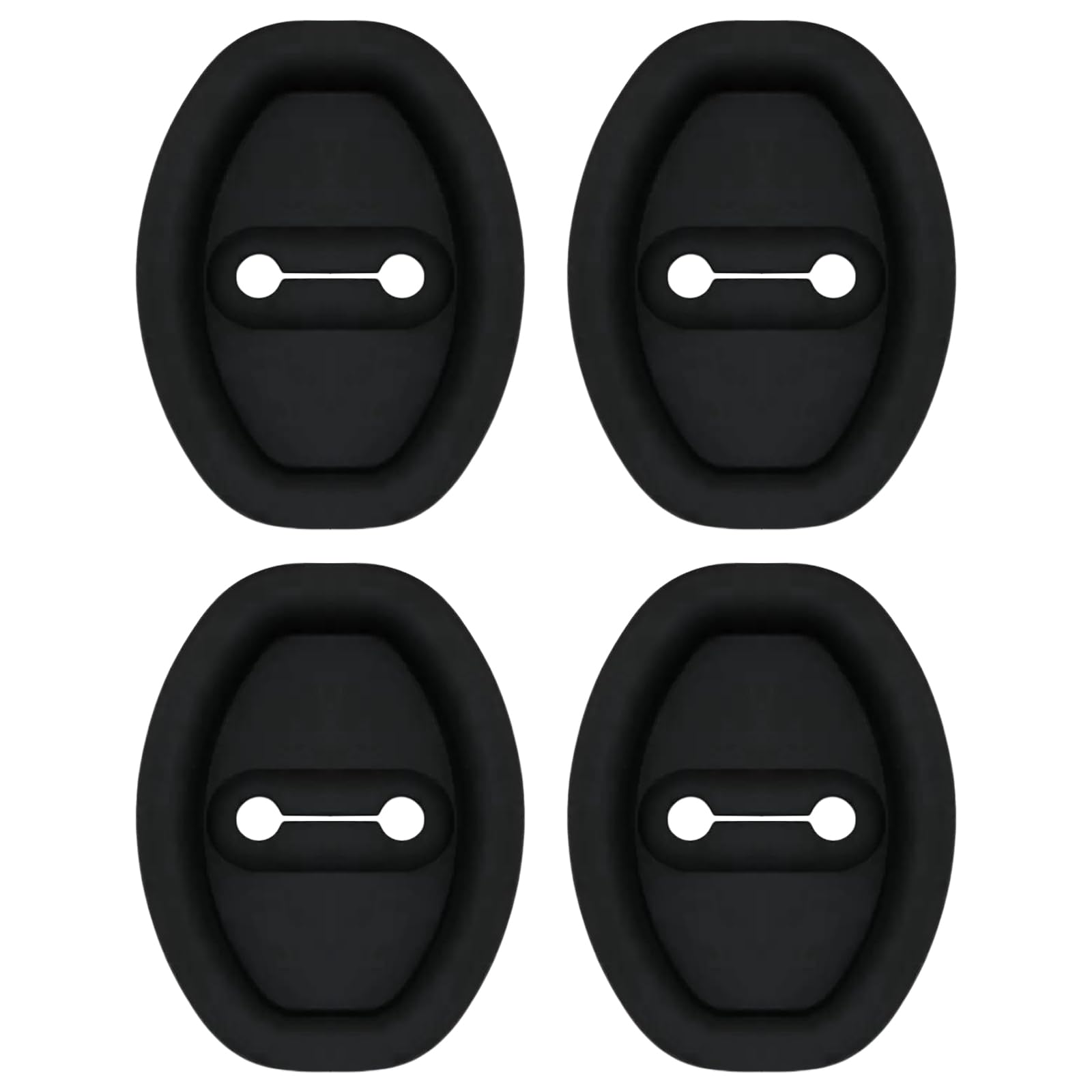 4pcs Lock Latch Protective Cover Silicone Car Door Latch Protective Cover Silent Shock Absorbing Pad Car Door Lock Protector von Fyearfly