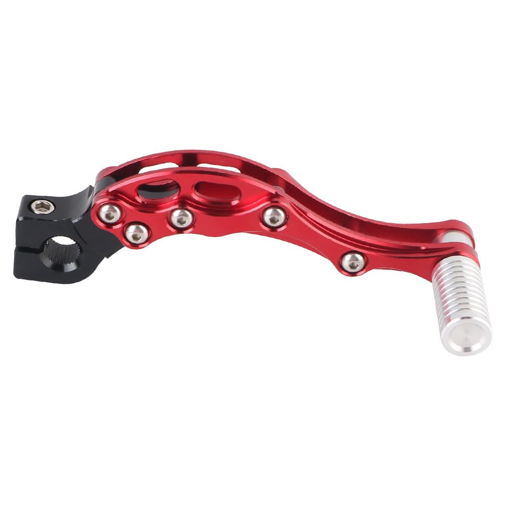 Fyuasto 1 x Motorrad-Starterhebel, Aluminiumlegierung, Motor-Starthebel, Motor-Startstange, Motorrad-Zubehör für 139QMB CNC (rot) von Fyuasto