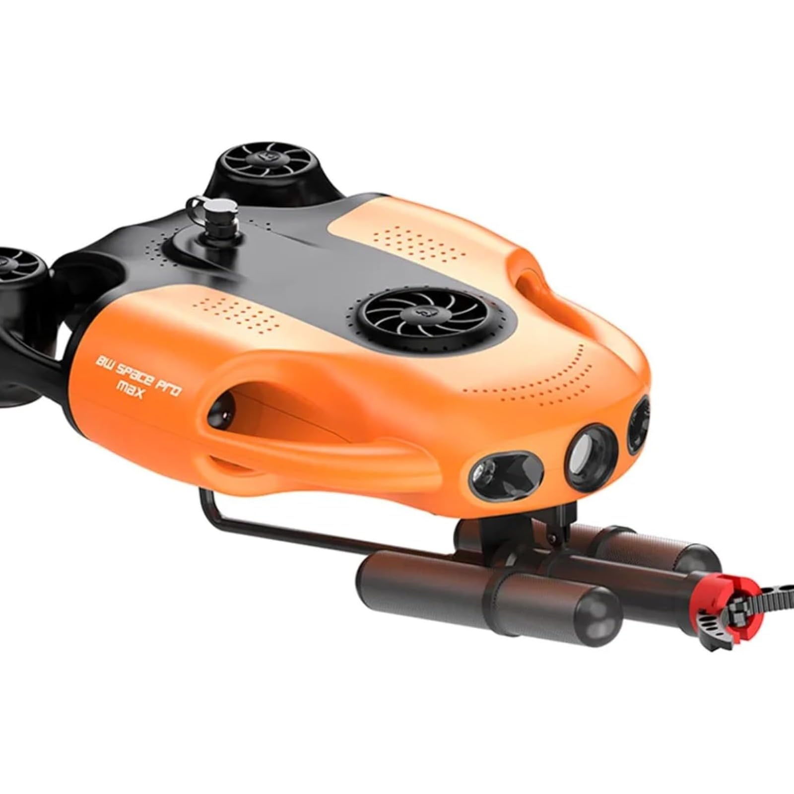 BW Space Pro Max 150M Underwater Electric Drone with Gripper Claw Diving Fish Finder 4K Underwater Camera ROV Robot Drone (Orange) (Orange) von G Camolech