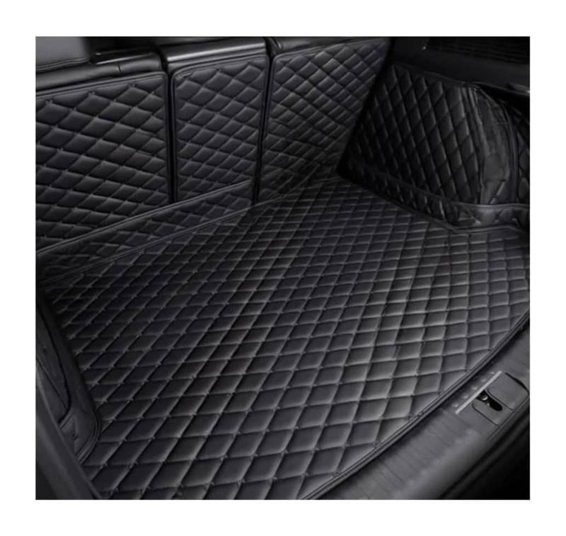 Auto All Inclusive Kofferraummatte Für Benz Für C Klasse Für W204 2008-2013 Pad Innen Zubehör Kofferraum Liner Auto Kofferraum Schutz Innen(Black-Black) von GABFDLZ