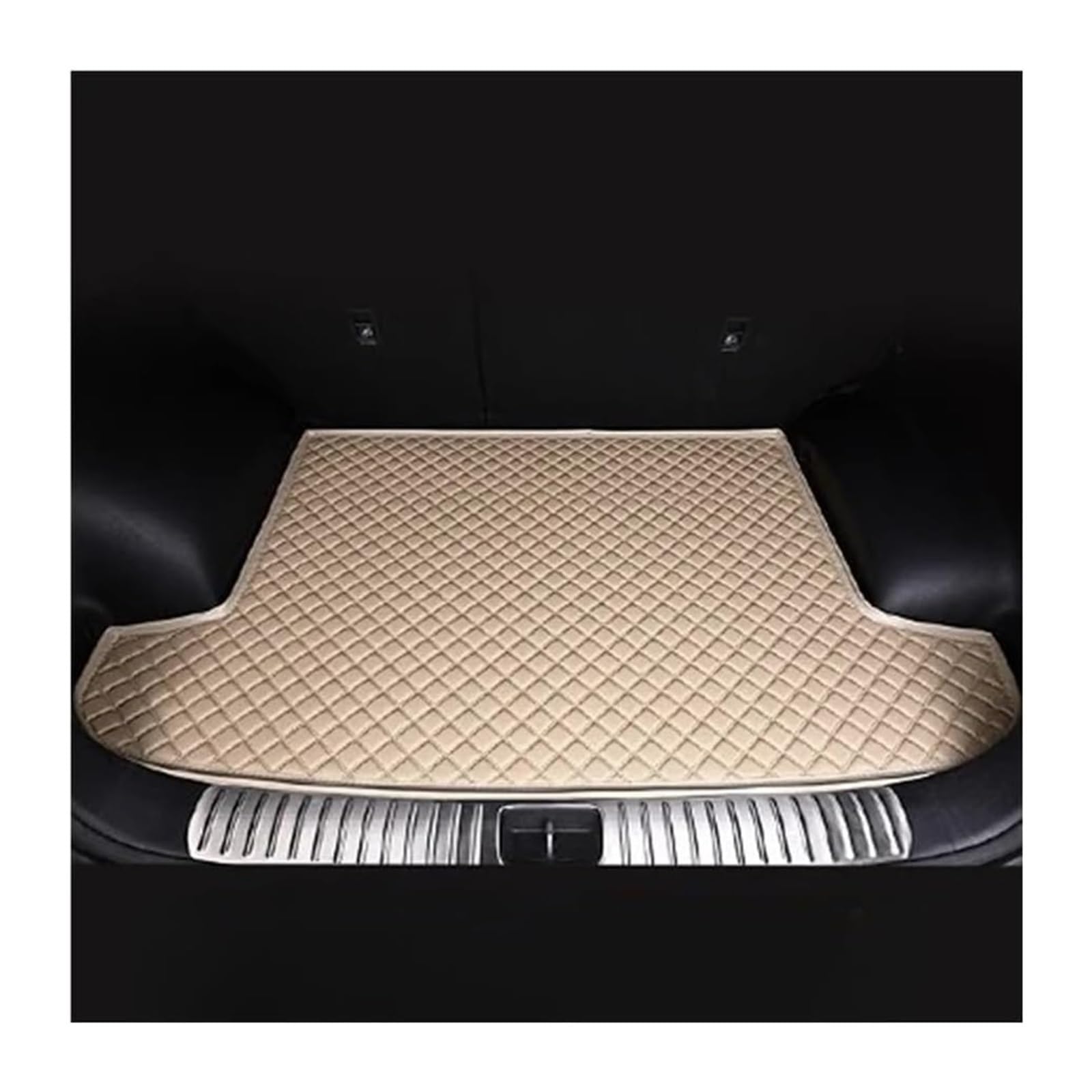 Auto All Inclusive Kofferraummatte Für Benz Für GL Klasse 2013 2014 Hinten Stamm Boden Mat Tray Teppich Boot Liner Auto Boot Schutz Innen Auto Stamm Matten(Beige) von GABFDLZ