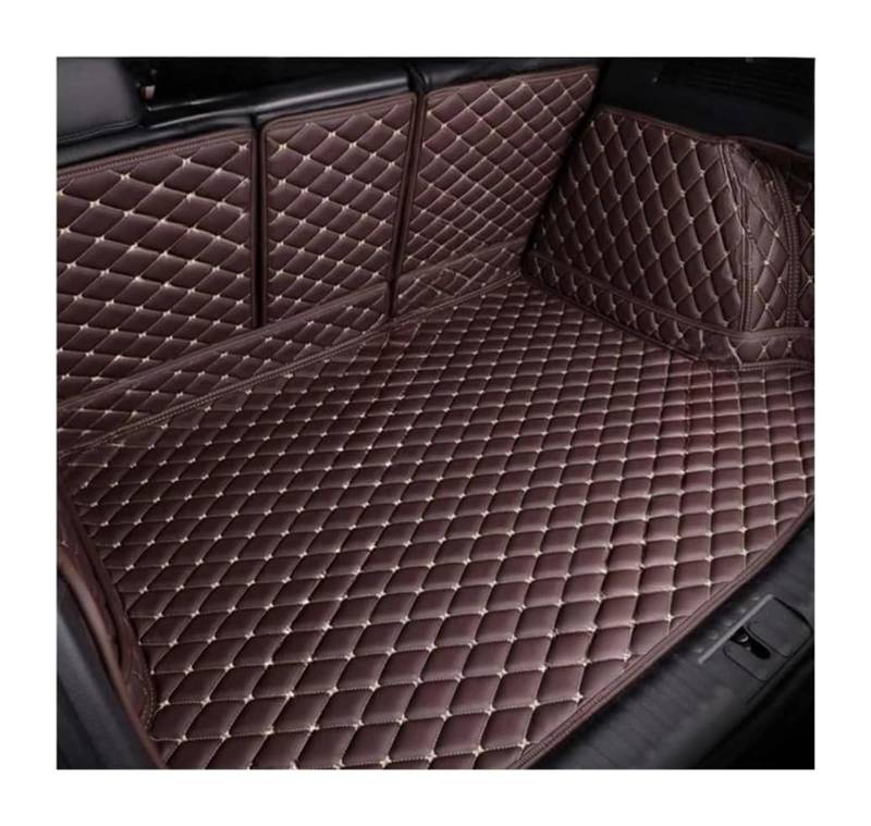 Auto All Inclusive Kofferraummatte Für Benz Für ML-Klasse 2012-2016 Kofferraum Abdeckung Pad Kofferraum Liner Auto Kofferraum Schutz Innen Auto Stamm Matte(Dark Brown) von GABFDLZ