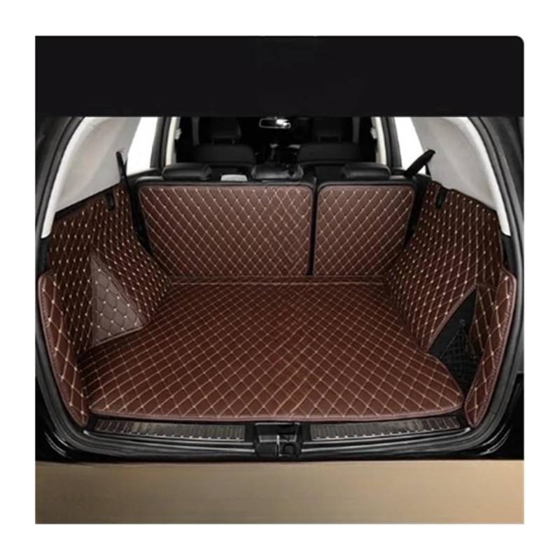 Auto All Inclusive Kofferraummatte Für Peugeot Für 2008 2013-2019 Auto Cargo-Liner Pads Kofferraum Teppich Auto Kofferraum Schutz Innen Kofferraum Matten Fit(Coffee) von GABFDLZ