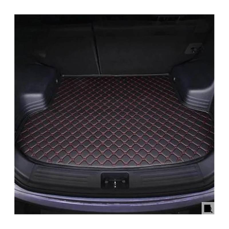 Auto All Inclusive Kofferraummatte Für Peugeot Für 4008 2012-2017 Cargo-Liner Teppich Innen Zubehör Abdeckung Auto Kofferraum Schutz Innen Kofferraum Matte(Black red) von GABFDLZ