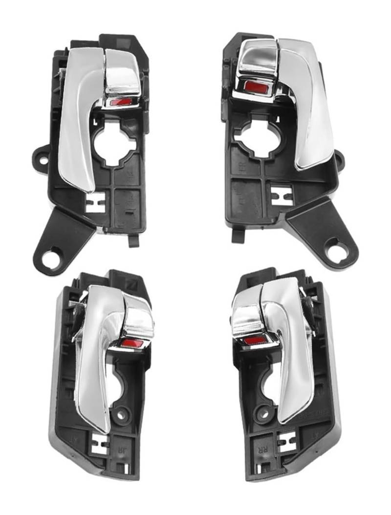 Auto Innen TüRgriff Für B&MW E70 E71 X5 X6 Set Armlehne Auto Links Vorne Fahrersitz LHD Innentürgriff Innenverkleidung Pull Trim Abdeckung(4pcs Flrr) von GABFDLZ