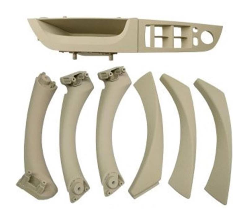 Auto Innen TüRgriff Für B&MW E90 E91 3er 2004–2012 LHD RHD Innentürgriff-Panel-Kit Sedan Pull Trim Cover Zubehör(35.5 Cm Beige Lhd) von GABFDLZ