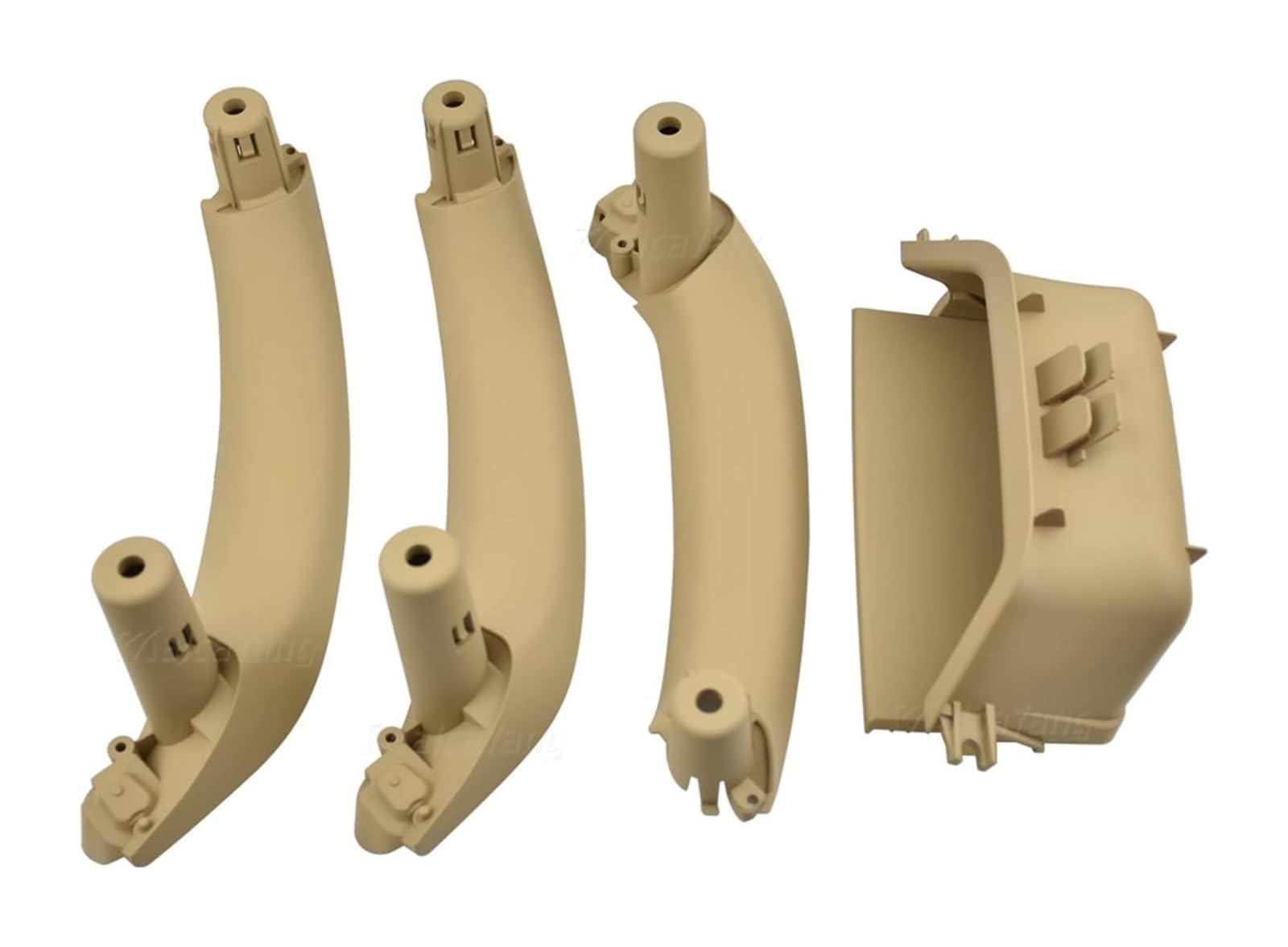 Auto Innen TüRgriff Für B&MW X3 X4 F25 F26 2010-2016 LHD Innen Auto Zubehör Innere Armlehne Panel Tür Pull Griff Set(Beige 4pcs) von GABFDLZ