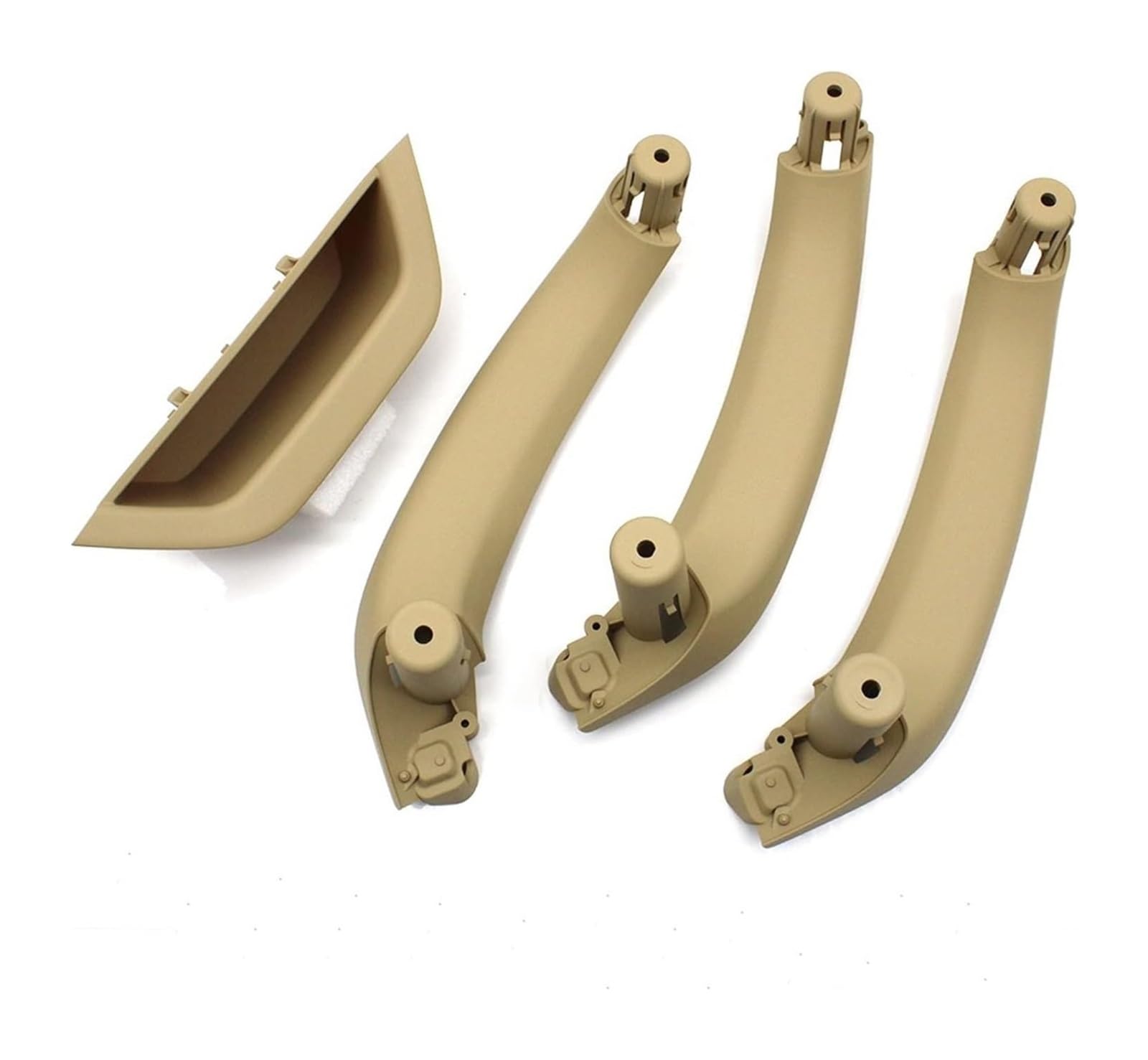 Auto Innen TüRgriff Für B&MW X3 X4 F25 F26 2010-2016 LHD Innen Auto Zubehör Innere Armlehne Panel Tür Pull Griff Set(Lhd Beige Outer) von GABFDLZ