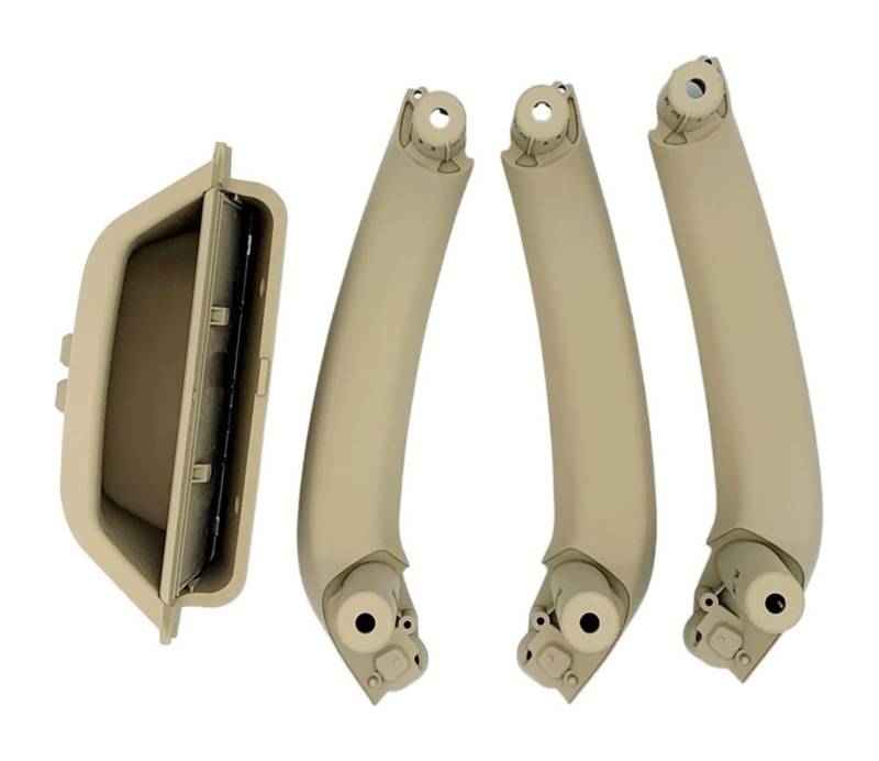 Auto Innen TüRgriff Für B&MW X3 X4 F25 F26 2010-2016 RHD LHD Auto Innentürgriff Panel Griff Pull Trim Abdeckung(Lhd 4pcs Set Beige) von GABFDLZ